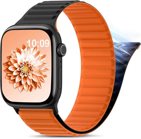 AMKSY Magnetic Sport Bands for Apple Watch Band for Women Men 40mm 41mm 38mm 42mm 44mm 49mm 45mm 46m, Soft Silicone Strap Wristbands for Apple iWatch Series 11 Ultra 10 9 8 7 6 5 4 3 2 1 SE in Kuwait