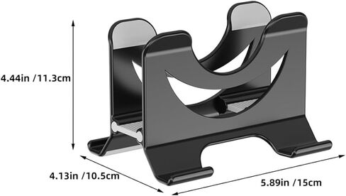 ULTECHNOVO Vertical Laptop Stand for Desk, Portable Notebook Holder with Cooling Ventilation, Black Compact Riser Suitable for Home Office and Travel Use in Kuwait