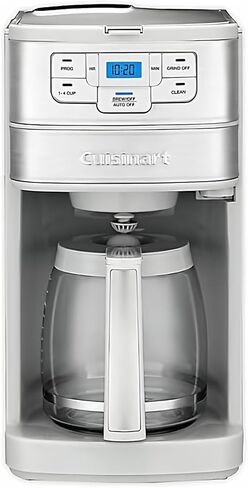 Cuisinart Automatic Grind & Brew 12-Cup Coffee Maker with Blade Grinder, Programmable Coffee Machine Glass Carafe with 1-4 Cup Setting, Brew Pause, Grind-Off Option, DGB-400NAS, Black/Stainless Steel in Saudi Arabia
