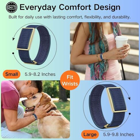 Small-Nylon Bands Compatible for Polar Loop (2025) / Visible Armband 2.0 Straps, Hook & Loop Soft Weave Stretchy Breathable Replacement Sport Wristbands with Buckle, Fitness Bracelets, No Tracker in Kuwait