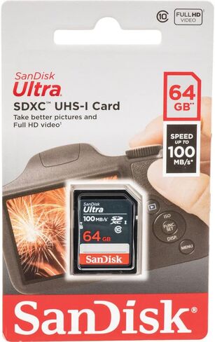 2X 64GB Ultra SDXC UHS-I Memory Card + Memory Card Holder in Kuwait