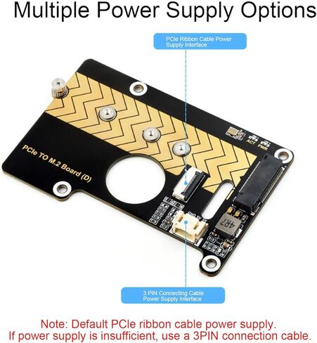 محول PCIe إلى M.2، بطاقة توسيع عالية السرعة بسرعة 8 جيجابت في الثانية، دعم NVMe SSD متعدد الأحجام، مؤشر حالة LED، لمشاريع SBC DIY in Kuwait