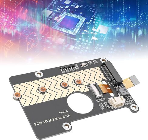 محول PCIe إلى M.2، بطاقة توسيع عالية السرعة بسرعة 8 جيجابت في الثانية، دعم NVMe SSD متعدد الأحجام، مؤشر حالة LED، لمشاريع SBC DIY in Kuwait