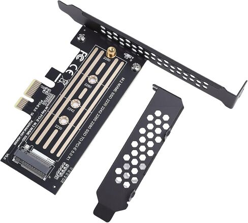 NVMe PCIe Adapter, M.2 to PCIe X4 5.0 Expansion Card, 32Gbps High Speed, Supports 2280 2260 SSD, for PC Upgrade, Gaming Workstation Builds in Kuwait