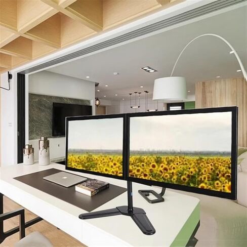 Monitor Arm Dual Monitor Desk Mount, Fully Adjustable Dual Monitor Arm for 2 Monitors, Heavy Duty Steel Dual Monitor Stand Fits 10-32" Monitors Within 17.6 lbs per Arm Monitor Mount Arm in Kuwait