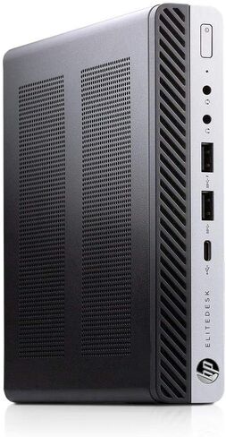 HP EliteDesk 800 G3 Mini Computer Desktop PC, Intel Core i5-7500T, 16GB DDR4 RAM, 512GB SSD, WiFi & Bluetooth, Keyboard & Mouse, Dual Monitor Support Windows 11 Pro (Renewed) in Kuwait