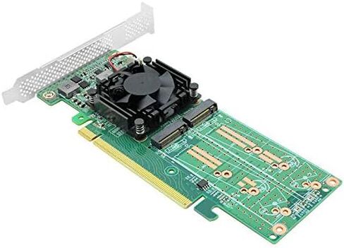 3.0 X16 إلى 4X M.2 NVMe SSD محول محول يدعم 2280 SSD لا حاجة لتقسيم اللوحة الأم in Kuwait