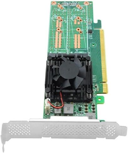 3.0 X16 إلى 4X M.2 NVMe SSD محول محول يدعم 2280 SSD لا حاجة لتقسيم اللوحة الأم in Kuwait