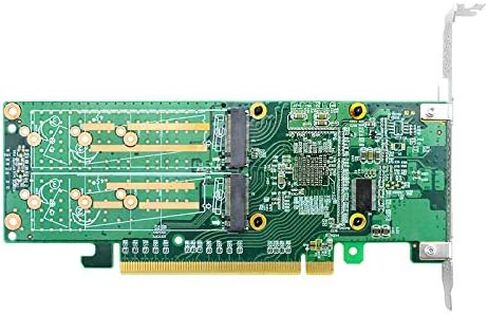 3.0 X16 إلى 4X M.2 NVMe SSD محول محول يدعم 2280 SSD لا حاجة لتقسيم اللوحة الأم in Kuwait