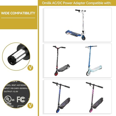 6FT UL Listed AC/DC Adapter Compatible with Pulse Performance Revster 200 GRT-11 RK-9 164234 Scooter Charger in Kuwait