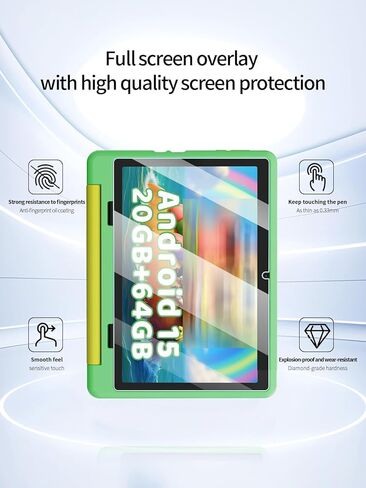Screen Protector for Gleeso Android 15 10.1-inch Tablet, Anti-Scratch 9H Hardness Touch Sensitive 2.5D Rounded Edges Bubble Free Easy to Install,2 Pack. in Kuwait