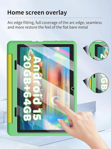 Screen Protector for Gleeso Android 15 10.1-inch Tablet, Anti-Scratch 9H Hardness Touch Sensitive 2.5D Rounded Edges Bubble Free Easy to Install,2 Pack. in Kuwait