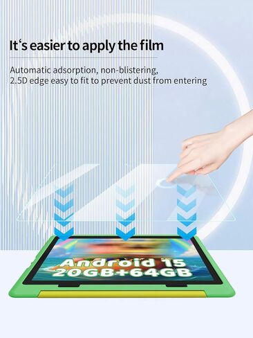 Screen Protector for Gleeso Android 15 10.1-inch Tablet, Anti-Scratch 9H Hardness Touch Sensitive 2.5D Rounded Edges Bubble Free Easy to Install,2 Pack. in Kuwait