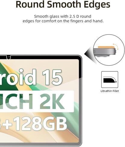 Screen Protector for SVITOO P12 Android 15 Tablet 12 Inch, HD Scratch Resistant Tempered Glass Film for SVITOO P12 Drop Protection,Touch Sensitive,Anti-Fingerprint,1 pack. in Kuwait