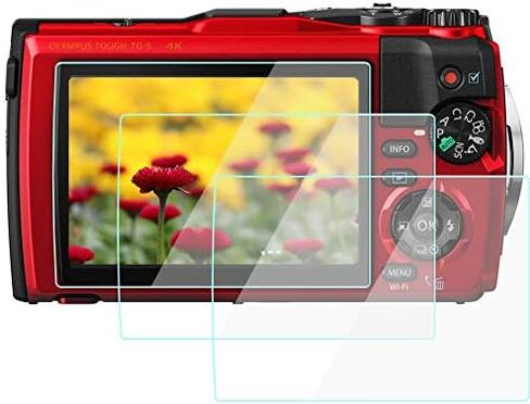 واقي شاشة TG7 متوافق مع كاميرا Olympus TG-7 TG-6 TG-5، زجاج مقسى 9H مضاد للفقاعات ومضاد للخدش وبصمات الأصابع 3 عبوات in Kuwait