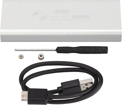mSATA to USB 3.0 SSD Enclosure Adapter, External SSD Enclosure with 6Gbps Transfer Rate, Aluminum Alloy Case for 30x30mm and 30x50mm mSATA SSD, Plug and Play for PC in Kuwait