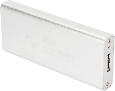 mSATA to USB 3.0 SSD Enclosure Adapter, External SSD Enclosure with 6Gbps Transfer Rate, Aluminum Alloy Case for 30x30mm and 30x50mm mSATA SSD, Plug and Play for PC in Kuwait
