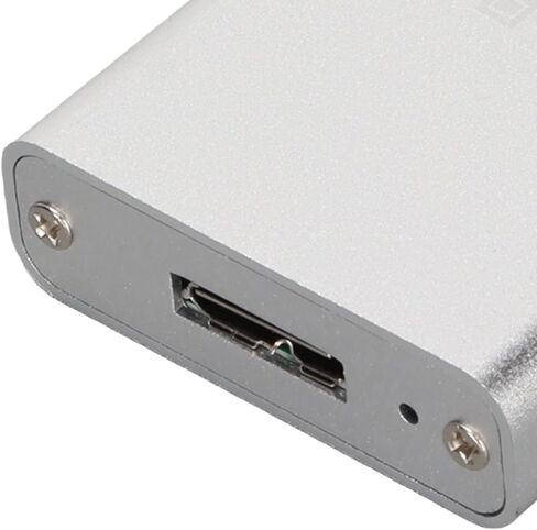 mSATA to USB 3.0 SSD Enclosure Adapter, External SSD Enclosure with 6Gbps Transfer Rate, Aluminum Alloy Case for 30x30mm and 30x50mm mSATA SSD, Plug and Play for PC in Kuwait