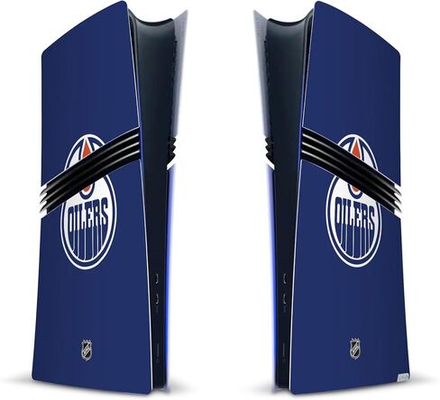 Head Case Designs Officially Licensed NHL Marble Edmonton Oilers Vinyl Sticker Gaming Skin Decal Cover Compatible With Sony PlayStation 5 PS5 Pro Digital Edition Console in Kuwait