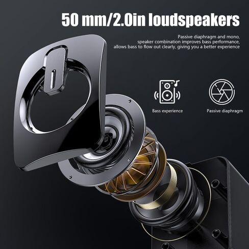 1 Pair A2 Mini ABS Computer Speaker Stereo Sound Wired Less Distortion Clear Bass USB Powered Gaming Speaker Laptop Desktop Use in Kuwait
