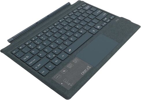 Acouto Magnetic RGB Backlit Tablet Keyboard with Control Touchpad for Pro 3 4 5 6 7 7+ - Elegant Blue Design (Blue) in Kuwait