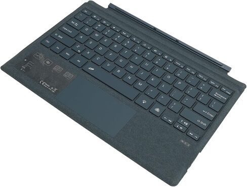 Acouto Magnetic RGB Backlit Tablet Keyboard with Control Touchpad for Pro 3 4 5 6 7 7+ - Elegant Blue Design (Blue) in Kuwait