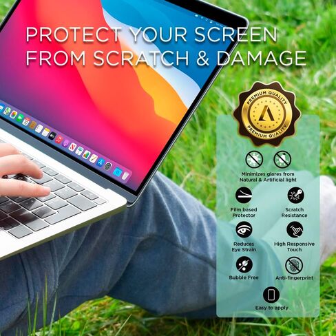 واقي شاشة غير لامع مضاد للوهج لجهاز Apple MacBook Neo 2-Pack تغطية كاملة ومضاد لبصمات الأصابع ومقاوم للخدش وسهل التركيب in Kuwait
