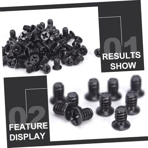 KALLORY 100pcs 3.5 Inch Hard Drive Screws HDD Screw Computer Case for PC Hard Disk Tray Replacement Electronics Maintenance in Kuwait