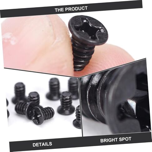 KALLORY 100pcs 3.5 Inch Hard Drive Screws HDD Screw Computer Case for PC Hard Disk Tray Replacement Electronics Maintenance in Kuwait