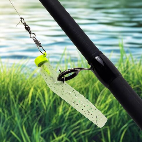 76Pcs Ned Rig Jig Heads Finesse Worms Kit, Finesse Ned Worms Mushroom Jig Hooks Soft Lures for Bass Freshwater Saltwater Fishing in Kuwait
