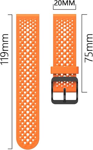 حزام ساعة من السيليكون 20 مم متوافق مع Polar Ignite/Ignite 2/3 بديل رياضي لفرقة Polar Unite/Pacer/Pacer Pro للرجال والنساء in Kuwait