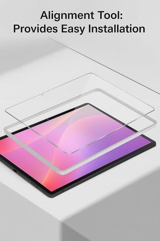 صحارى - واقي شاشة زجاجي مقوى فائق القوة مع أداة محاذاة لجهاز Galaxy Tab S11 Ultra، شفاف، (ZD-T00075) in Kuwait
