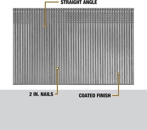 DeWalt DCS16200 2' 16 Gauge Heavy-Duty Straight Finish Nails in Saudi Arabia