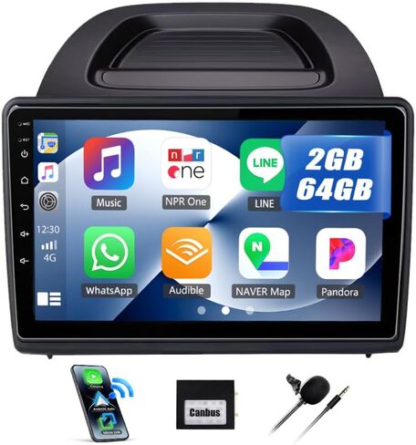 2G+64G Android 13 Car Radio Stereo for Ford EcoSport 2018 2019 2020 with Wireless CarPlay Android Auto, 10.1" Touch Screen Car Stereo with GPS Navigation WiFi Bluetooth FM RDS Radio Head Unit in Kuwait