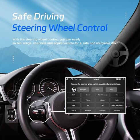 2G+64G Android 13 Car Radio Stereo for Ford EcoSport 2018 2019 2020 with Wireless CarPlay Android Auto, 10.1" Touch Screen Car Stereo with GPS Navigation WiFi Bluetooth FM RDS Radio Head Unit in Kuwait