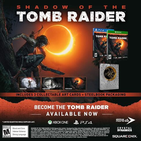 Shadow of the Tomb Raider (إصدار محدود من Steelbook) - Xbox One (متجدد) in Kuwait