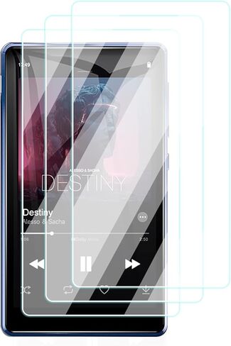 واقي شاشة لمشغل MP3 ODEJOI مقاس 4.5 بوصة، طبقة مقاومة للخدش عالية الدقة، شفافة عالية الدقة، خالية من الفقاعات مع مجموعة تركيب سهلة، 3 عبوات in Kuwait