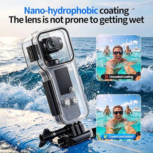 50 متر/164FT IPX8 مقاوم للماء الحال بالنسبة DJI Osmo Pocket 4 عمل الكاميرا تحت الماء الغوص الغطاء الواقي الملحقات in Kuwait