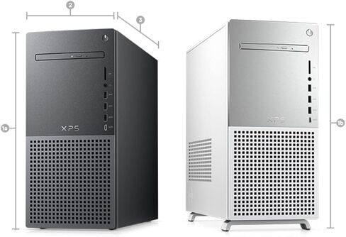 Dell XPS 8950 Desktop (2022) | Core i7-12700 - 2TB HDD + 1TB SSD Hard Drive - 16GB RAM - Nvidia GeForce GTX 1650 Super | 12 cores @ 4.9 GHz - 4GB GDDR5X Win 11 Pro Silver (Renewed) in Kuwait