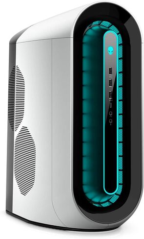 الكمبيوتر المكتبي Alienware Aurora R12 RTX 3080 للألعاب - NVIDIA GeForce RTX 3080 10GB GDDR6X، Intel Core i7 11700KF، 16GB HyperX Fury DDR4 XMP RAM، 1TB HDD + 512GB SSD، Lunar Light in Kuwait