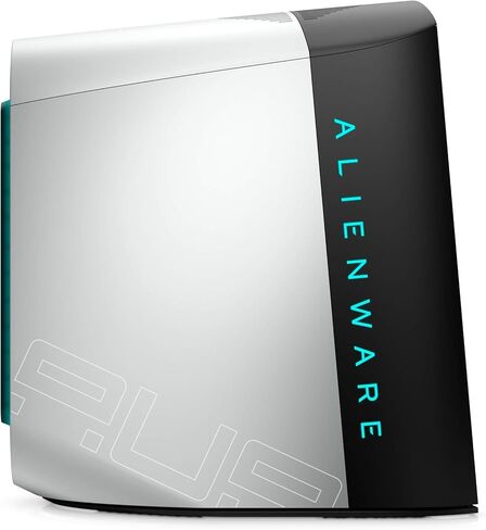 الكمبيوتر المكتبي Alienware Aurora R12 RTX 3080 للألعاب - NVIDIA GeForce RTX 3080 10GB GDDR6X، Intel Core i7 11700KF، 16GB HyperX Fury DDR4 XMP RAM، 1TB HDD + 512GB SSD، Lunar Light in Kuwait