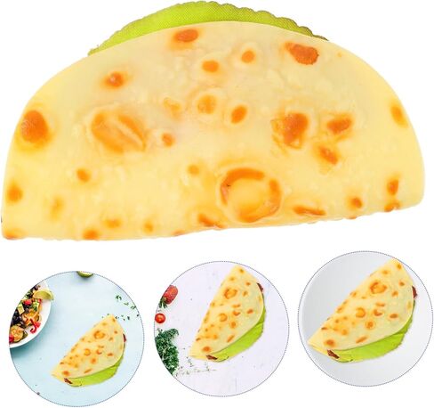 NUOBESTY Realistic Pancake Fake Food Model Taco Simulation for Display Decorative Home Props in Kuwait