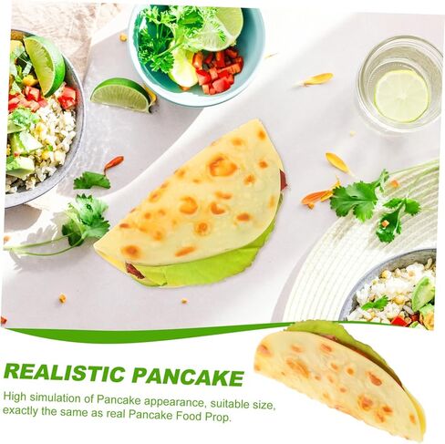 NUOBESTY Realistic Pancake Fake Food Model Taco Simulation for Display Decorative Home Props in Kuwait
