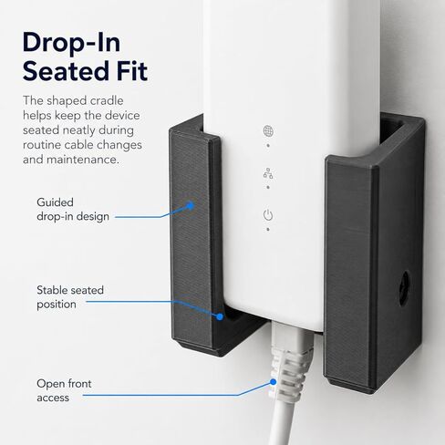 SplashNColor Wall Mount Holder Compatible with Ubiquiti – Secure Drop-in Network Device Dock | Space-Saving Gen1 Controller Cradle | Clean Desk Install in Kuwait