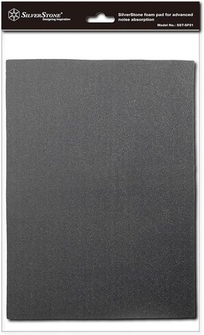 سيلفرستون SST-SF01 - حافظة كمبيوتر PC، رغوة صامتة ممتصة للضوضاء، 530x380x4 ملم، أسود in Kuwait