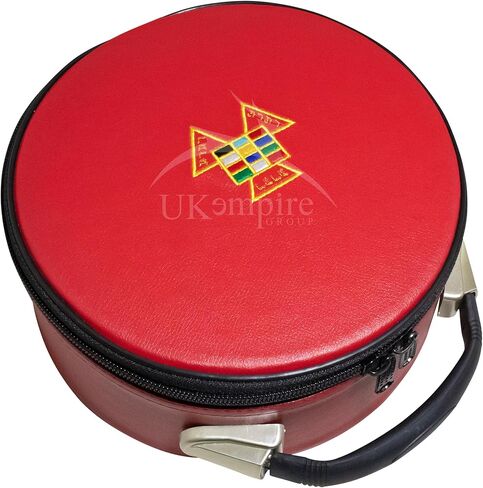 Masonic Royal Arch Past High Priest PHP Crown Cap Case Red | Hat Carrying Bag in Kuwait