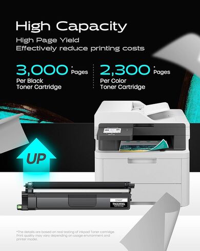 iNKPAD Compatible TN229XL Toner Cartridge 4 Pack High Yield Replacement for Brother TN229XL TN229 Compatible with MFC-L3780CDW HL-L3280CDW MFC-L3720CDW HL-L3300CDW Printers (Bk/C/M/Y) in Kuwait