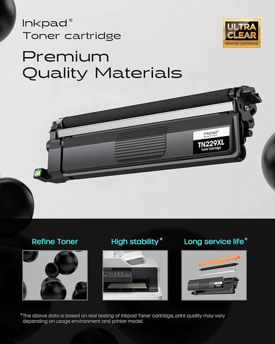 iNKPAD Compatible TN229XL Toner Cartridge 4 Pack High Yield Replacement for Brother TN229XL TN229 Compatible with MFC-L3780CDW HL-L3280CDW MFC-L3720CDW HL-L3300CDW Printers (Bk/C/M/Y) in Kuwait