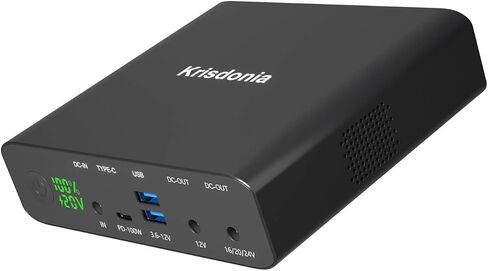 Portable Laptop Charger 32000mAh 100W PD Power Bank, External Battery Pack with 1 USB-C PD3.0 Port, 2 DC Ports, 2 USB QC3.0 Ports for Laptops, Tablets, Smartphones and Other Devices in Kuwait