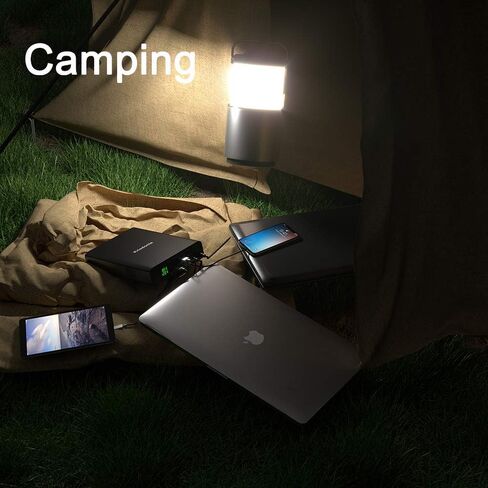 Portable Laptop Charger 32000mAh 100W PD Power Bank, External Battery Pack with 1 USB-C PD3.0 Port, 2 DC Ports, 2 USB QC3.0 Ports for Laptops, Tablets, Smartphones and Other Devices in Kuwait